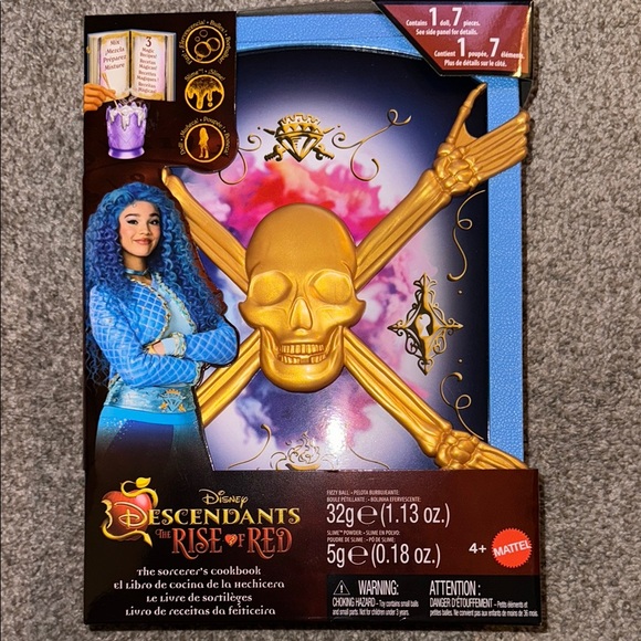 Disney Descendants The Rise of Red; The Sorcerer’s Cookbook with doll, reveals - Picture 2 of 8